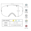 Winter Ski Goggles UV400 Protection Dual Lens Snowboard Goggles Spherical Snow Skating Skiing Sports Goggle Detachable Lens Goggles
