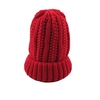Winter Warm Hat Unisex Women Men Knitted Beanie Solid Color Ribbed Knit Cap