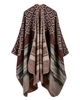 Winter Women Loose Outerwear Coat Oversized Knitted Cashmere Poncho