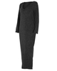 Winter Women Maxi Loose Knitted Sweater Dress Deep V Neck Long Sleeve Ladies Knitwear Casual Jumper Dress