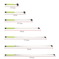 Wired Cable Remote Shooting Control Shutter Selfie Self-timer Extendable Monopod Handheld Grip Pole Stick for iPhone Samsung IOS 5.0 Android 4.2 Smartphones