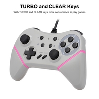 Wired Gamepad Dual Vibration Gaming Controller USB Powered Joystick for NS Nintendo Switch PC