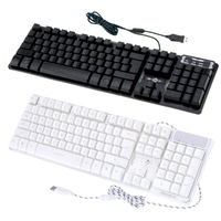 Wired LED Adjustable 3 Colors Backlit Backlight Gaming Keyboard for Win7/Win8/Vista/XP/OSX