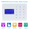 Wireless 433MHZ GSM LCD Screen SMS Home Burglar Security Alarm System PIR Detector Sensor Kit Remote Control Android IOS