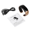Wireless BT Bracelet Watch Receive Reject Incoming Call Anti-loss Alarm with Microphone Speaker 3.5mm Earphone Plug Multifunctional Fashion Golden