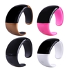 Wireless BT Bracelet Watch with Microphone Speaker Receive Reject Incoming Call Anti-loss Alarm Multifunctional Fashion White