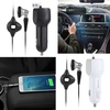 Wireless BT Music Earphone Earbud Wired USB Car Cigarette Lighter Socket Charger Power Adapter for iPhone 6S PLUS Smartphone