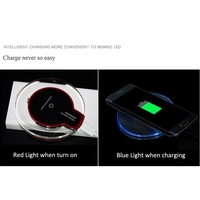Wireless Charger Pad Crystal Samsung Apple Iphone Vehicle Transmitter QI standard Transparent