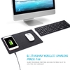 Wireless Charging Mouse Pad 2-in-1 Qi Wireless Charging Station & Mouse Mat for Samsung Galaxy S8/S8+/S7/S7 Edge/S6 Edge+/Note 5/Note 7/Note 8 or for iPhone X/8/8 Plus and Other Qi-enabled Smartphones