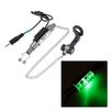Wireless Digital Fishing LED Alarm Set Fish Alert 4 Fishing Bite Alarm + 1 Receiver + 4 Stainless Steel Chain Hanger Illuminated Swinger in Carry Case