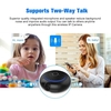 Wireless Home Security WiFi IP Camera 180 Degree HD 1080P BT Speaker Music Player with Night Vision Two Way Audio Motion Detection Support P2P Remote Music Playback, Black