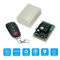Wireless Remote Control Switch Receiver Module and 1PCS 4 Key RF 433 Mhz Transmitter Remote Controls