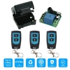 Wireless Remote Switch Relay Receiver and 3PCS RF Transmitter Remote Controls