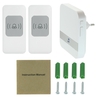 Wireless Smart Ding-dong Doorbell with 1*Indoor Unit 2*Outdoor Unit
