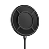 Yanmai Microphone Wind Screen Pop Filter Round Shape Mic Wind Mask Shield Screen Double Layer Metal Mesh with Stand Clip for Broadcasting Recording Vocals Studio