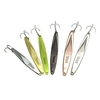 YAPADA Jigging 10g 15g 20g 25g Zinc Alloy Hard Fishing Lure Jigging Spear Shape Bait with Treble Hook 6 Colors