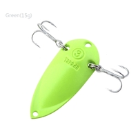 YAPADA Spoon 001 10g 15g 20g 25g Zinc Alloy Hard Fishing Lure Holographic Cicada Shape Spoon Sequin Bait with Treble Hooks 6 Colors
