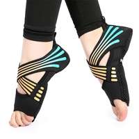 Yoga Sock Women Half Toe Grip Non-slip for Yoga Pilates Training Shoes