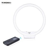 YONGNUO YN308 5500K Color Temperature Wireless Remote LED Ring Video Light Annular and Frameless Appearance Design Adjustable Brightness CRI=95 with Remote Controller for Portrait Live Video Selfie