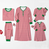 Family Christmas Striped Matching Pajamas Set