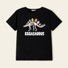 Family Family Matching Easter Egg and Dinosaur Graphic Black Tops