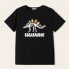 Family Family Matching Easter Egg and Dinosaur Graphic Black Tops