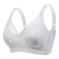 Front-Opening Lace Nursing Bra with Bunny Ears for Pregnant Women
