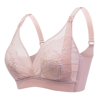 Front-Opening Lace Nursing Bra with Bunny Ears for Pregnant Women