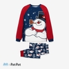 Frosty The Snowman Family Matching Christmas Long-sleeve Pajamas(flame resistance)