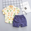 Fruit Print Short-sleeve Shirt and Shorts Set