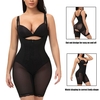 Full Bodysuit Shapewear with Zipper and Hooks Suitable for Postpartum Recovery