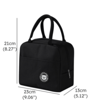 Functional Pattern Waterproof Lunch Box Portable Insulated Canvas Lunch Bag Food Picnic Lunch Bag Kids Women