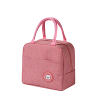 Functional Pattern Waterproof Lunch Box Portable Insulated Canvas Lunch Bag Food Picnic Lunch Bag Kids Women