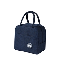 Functional Pattern Waterproof Lunch Box Portable Insulated Canvas Lunch Bag Food Picnic Lunch Bag Kids Women