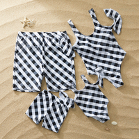Plaid Family Matching Swimsuit