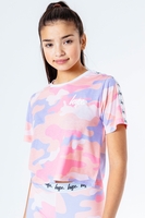 HYPE BABY CAMO KIDS CROP T-SHIRT