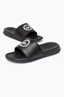 Hype Black Crest Sliders Size UK10
