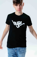 HYPE BLACK GRAFFITI SCRIPT KIDS T-SHIRT