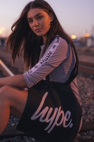 HYPE BLACK SCRIPT TOTE BAG