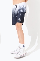 Hype Black White Drips Kids Shorts Size 5/6Y