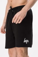 Hype Black White Script Lightweight Mens Shorts Size X-Small