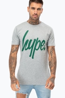 Hype Grey Forest Script Mens Grey/forest T-Shirt Size XX-Small