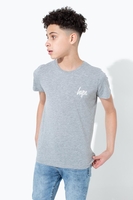 Hype Grey Mini Script Kids T-Shirt Size 7-8