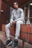 Hype Grey Script Mens Crew Neck Size Medium