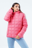 HYPE HOT PINK BAFFLED KIDS CASUAL JACKET