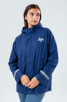 HYPE NAVY SCRIPT KIDS RAIN COAT