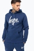 Hype Navy Script Mens Pullover Hoodie Size XX-Small