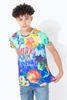 Hype Neon Chelsea Kids Multi T-Shirt Size 3/4Y
