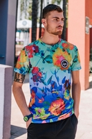 Hype Neon Chelsea Mens Multi T-Shirt Size X-Large
