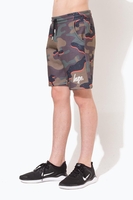 Hype Orange Camo Script Kids Multi Shorts Size 3-4